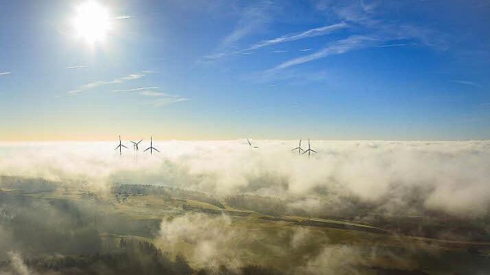 Der Görauer Anger mit seinen Windkraftanlagen