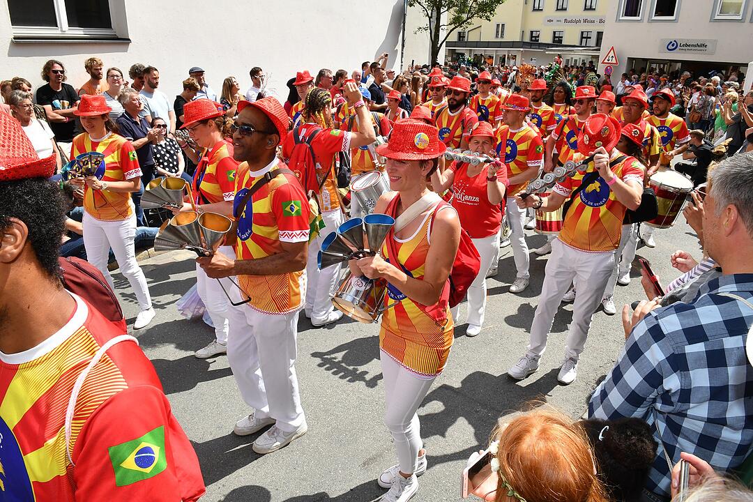 Umzug beim Samba-Festival in Coburg