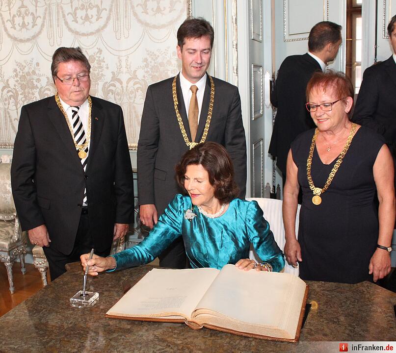 Königin Silvia von Schweden in Würzburg