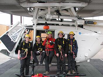 Die bergwacht-Anwärter aus dem Fichtelgebirge (von links) Florian Lemnitzer, Jochen Eichhorn, Martin Guggemos, Christoph Jungkunz und Tom Witthauer Foto: privat
