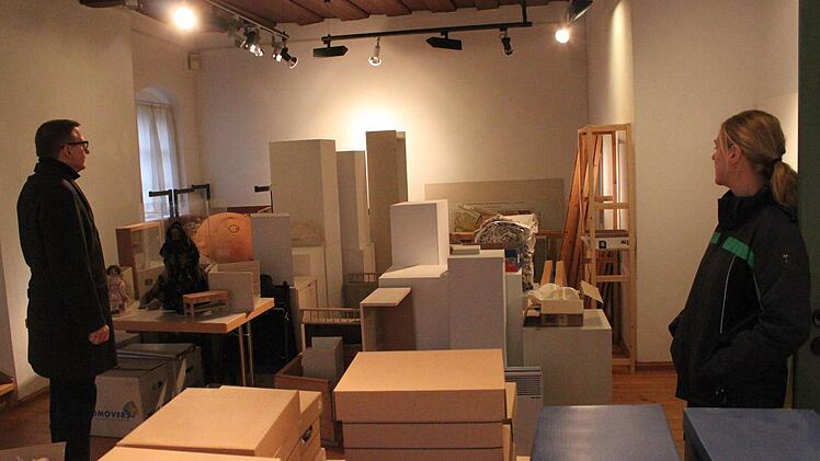 Noch vollgeschlichtet ist der Raum für Museumspädagogik.