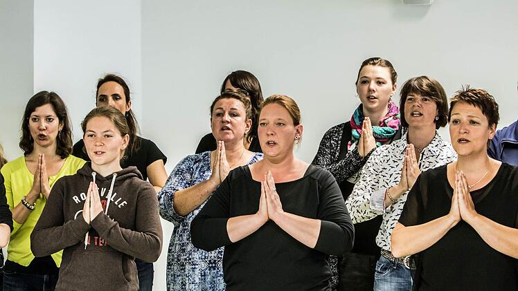 Proben-Impressionen mit dem Vocalensemble CoburgFoto: Jochen Berger