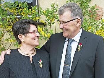 Das Wonfurter Jubelpaar Marga und Alois Firsching  Foto: Ulrike Langer