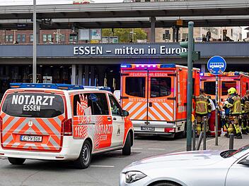 Verletzte Personen am Essener Hauptbahnhof