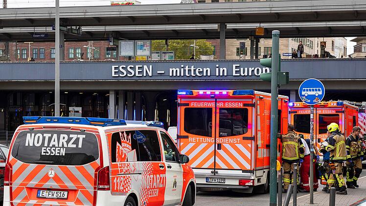 Verletzte Personen am Essener Hauptbahnhof