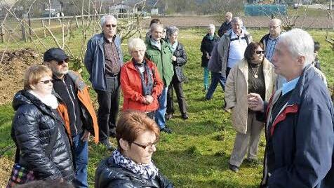 Vom Bauernhof Martin Ritter in Ostheim kommen u.a. Holunderbeeren für Bionade. Rüdiger Omert (r.) stellte das Projekt vor.