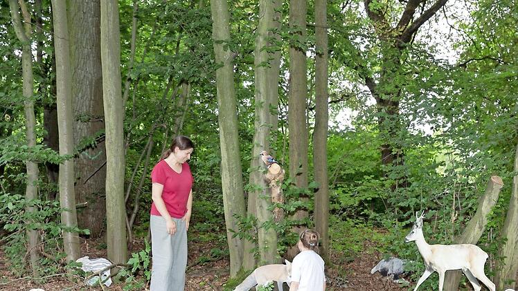 Die gespendeten Waldtiere-Tafeln machen sich gut.  Foto: Uwe Bauch