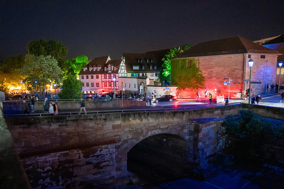 Nürnberg erstrahlte in BLAU.
