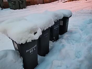 Raum Bamberg: Winterwetter legt M&uuml;llabfuhr und Wertstoffh&ouml;fe lahm