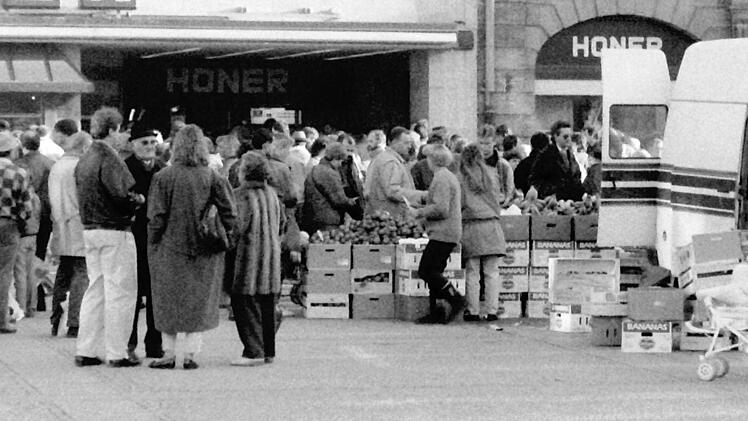Nie waren Südfrüchte begehrter als in jenen Wochen gleich nach der Grenzöffnung.  Foto: R. Rinklef