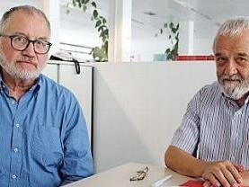 Dirk Scharenberg und Heinz Fehling (es fehlt Rolf-Jürgen Freese) kritisieren Vorstand und Geschäftsführung vom Verein Hilfe für das behinderte Kind. Foto: Christiane Lehmann