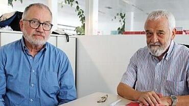 Dirk Scharenberg und Heinz Fehling (es fehlt Rolf-Jürgen Freese) kritisieren Vorstand und Geschäftsführung vom Verein Hilfe für das behinderte Kind. Foto: Christiane Lehmann
