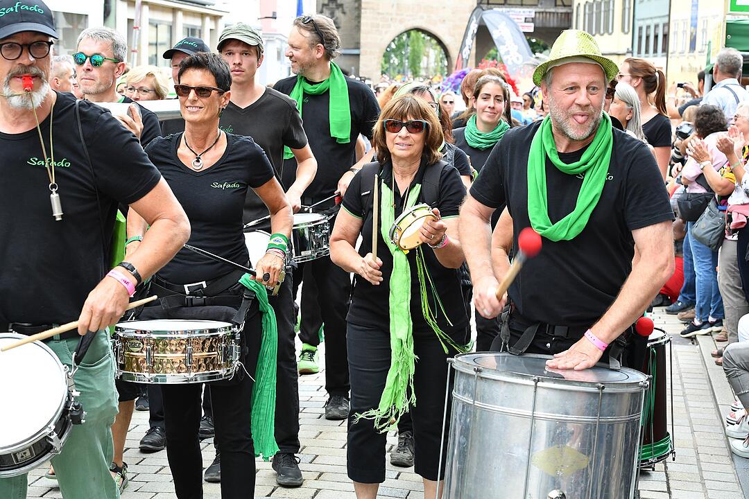 Umzug beim Samba-Festival in Coburg