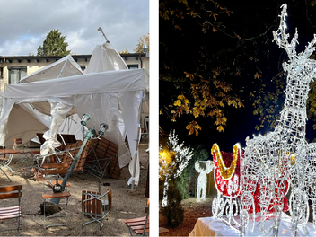 Bruckertshof Bamberg: Nach dem Sturm eröffnet der Bruckertshof ein Winterland mit Weihnachtsmarkt