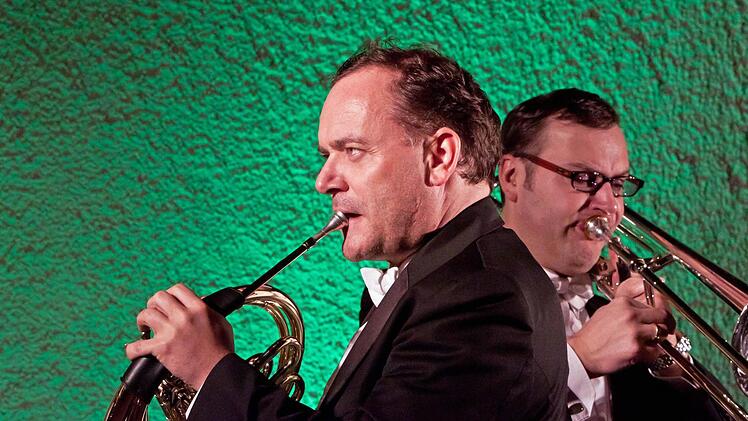 Andreas Binder am Horn, Thomas Lux an der PosauneFoto: Jochen Berger