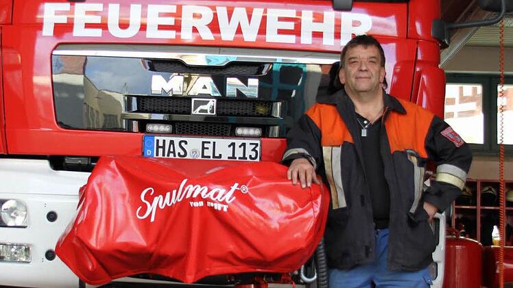 Uwe Hümmer bleibt Kommandant der Eltmanner Feuerwehr. Foto: Archiv