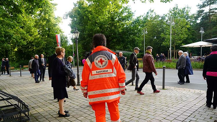 Sanitätsdienst bei den Bayreuther Festspielen: Ehrenamtliche Helfer im Einsatz