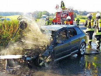 Verletzt wurde bei dem Brand zum Gl&uuml;ck niemand. Foto: Feuerwehr H&ouml;chstadt