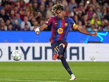 Nach der L&auml;nderspielpause rollt in der Champions League bald wieder der Ball. Mit dabei: Lamine Yamal vom FC Barcelona.
