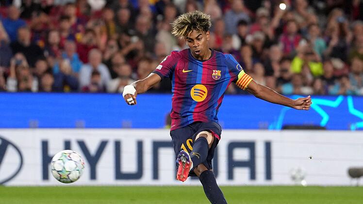 Nach der L&auml;nderspielpause rollt in der Champions League bald wieder der Ball. Mit dabei: Lamine Yamal vom FC Barcelona.