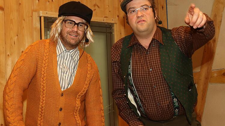 Täuschend echt kamen Stefan Herr und Bernd Wittmann als vergnügte Opas daher. Foto: Michael Stelzner