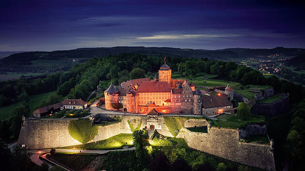 Eindrucksvoll: Die Festung Rosenberg thront hoch über Kronach.