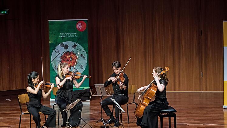 Ein beeindruckendes Coburg-Debüt gelang dem jungen Lazarus String Quartet beim Auftritt im Kongresshaus Rosengarten.Foto: Jochen Berger
