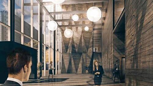 Kein Foto, sondern ein am Computer erzeugtes Bild vom Foyer eines Hochhauses. Drei Studenten aus Coburg wollen dies als Dienstleistung anderen Architekten anbieten. Diese Idee ist nicht neu - "aber wir sind besser", sagen die drei.