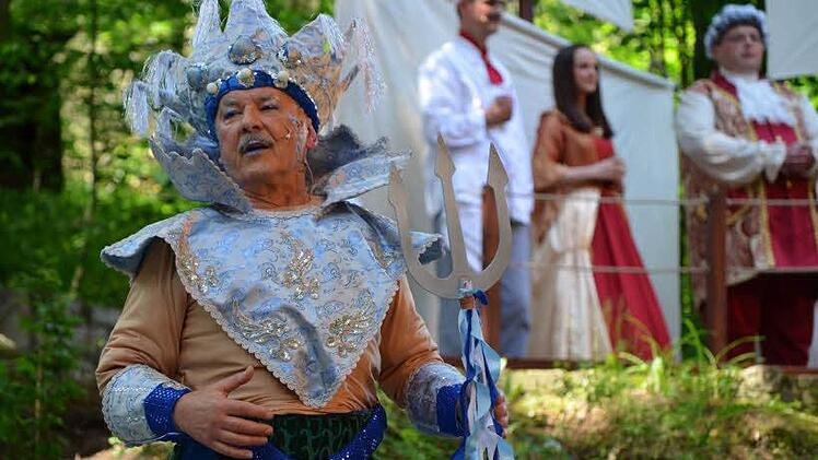 Aufführung der "Kleinen Meerjungfrau" auf der Waldbühne in Heldritt. Foto: Gabi Bertram