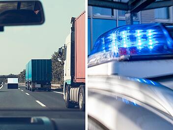 A70 bei Hallstadt: Lkw-Fahrer flüchtet nach Unfall - doch es gibt Dashcam-Aufnahmen