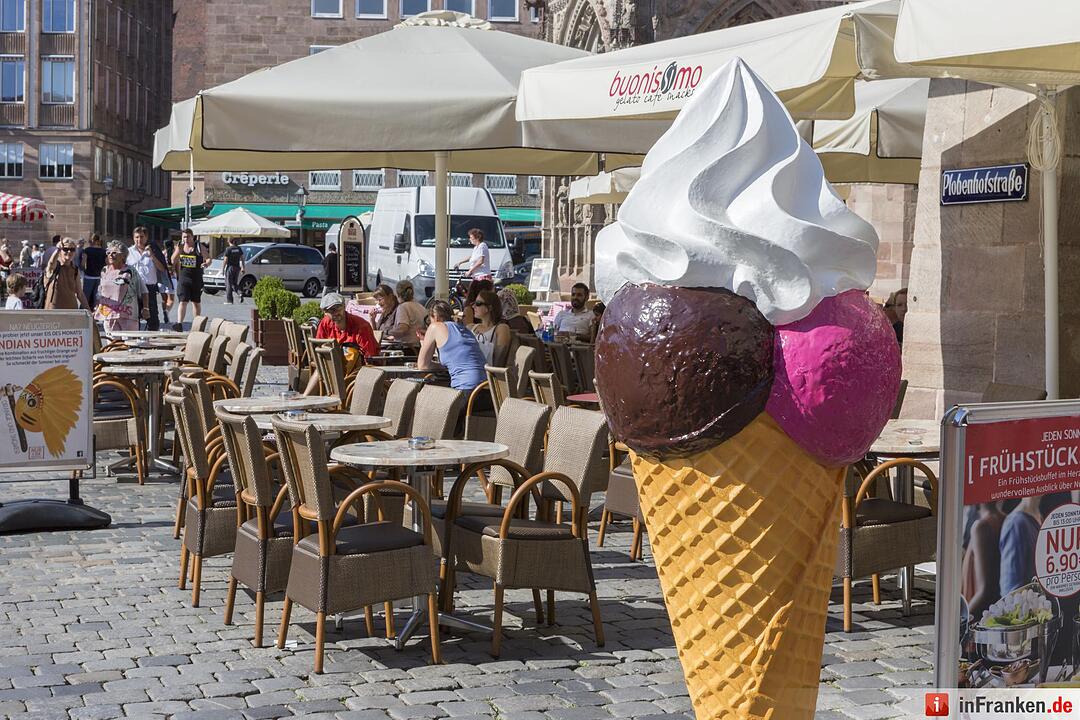 Nuernberger nutzten das fantastische Wetter