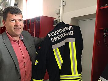 Seit kurzem Truppmann bei  der FFW Oberhaid: Bürgermeister Carsten JoneitisFoto: Anette Schreiber