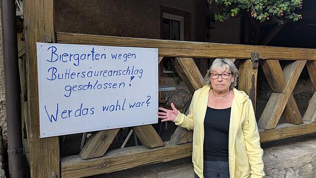 Schlimmer Gestank in Biergarten: Butters&auml;ure-Anschlag in G&ouml;&szlig;weinstein?