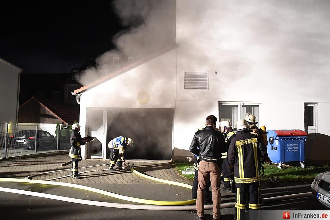 Brand in Tiefgarage in Bamberg - Hotel evakuiert