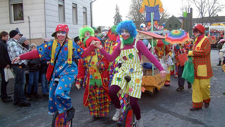 Der TV Sand hatte viele Clowns aufgeboten