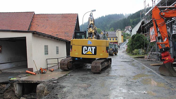 Blick auf die Baustelle  Foto: Friedwald Schedel