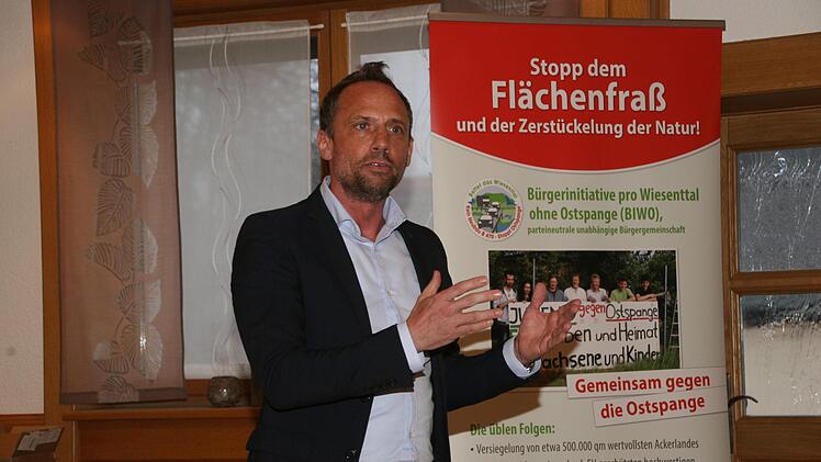 Umweltminister Thorsten Glauber spricht beim BN. Foto: Sylvia Hubele