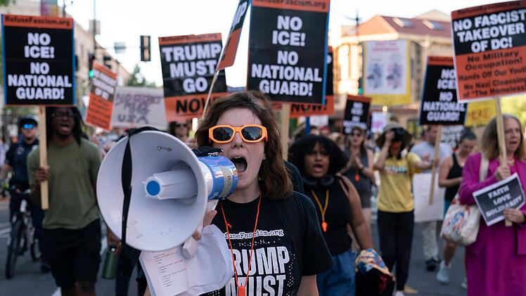 Proteste gegen Einsatz der Nationalgarde in Washington