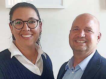 Sie f&uuml;hren f&uuml;r die n&auml;chsten sechs Jahre die Geschicke der VG und d&uuml;rfen auch Paare trauen: Sandra Berlacher und Jan Heller.