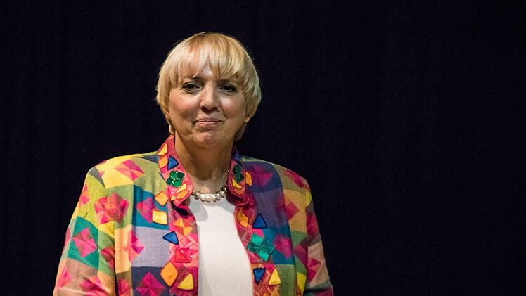 Impressionen vom Wahlkampfauftritt von Claudia Roth beim Kreisverband Coburg-Stadt der GrünenFoto: Jochen Berger