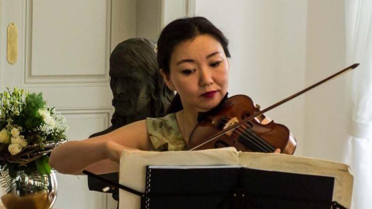Megumi Ikeda musizierte im "Haus des Gastes" in Bad Rodach.Foto: Jochen Berger