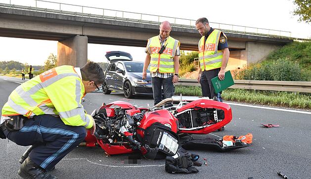 Tödlicher Verkehrsunfall auf der A73 bei Hirschaid