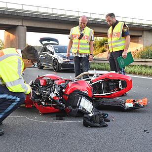 Tödlicher Verkehrsunfall auf der A73 bei Hirschaid
