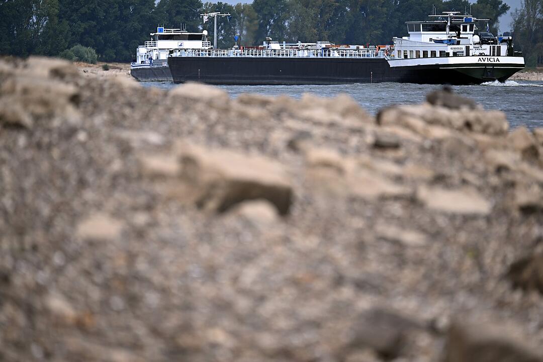 Niedrigwasser im Rhein