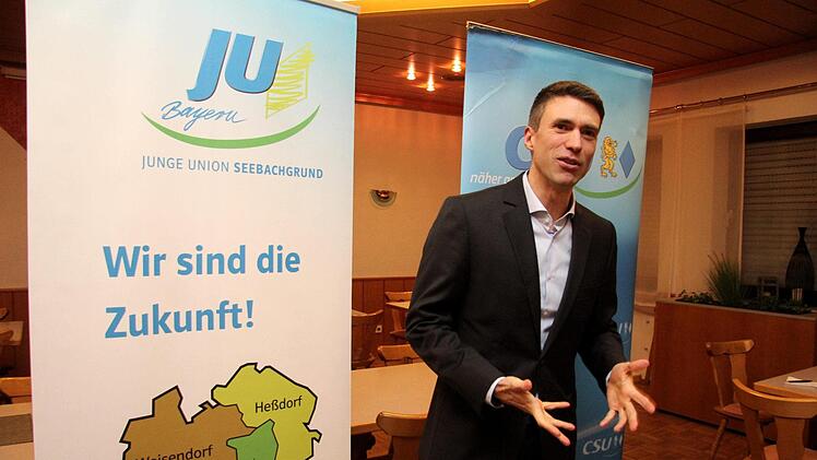 Stefan Müller analysierte in Heßdorf die Regierungsbildung.   Foto: Richard Sänger