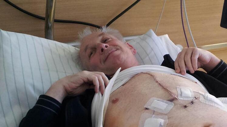 Günter Münz nach der OP