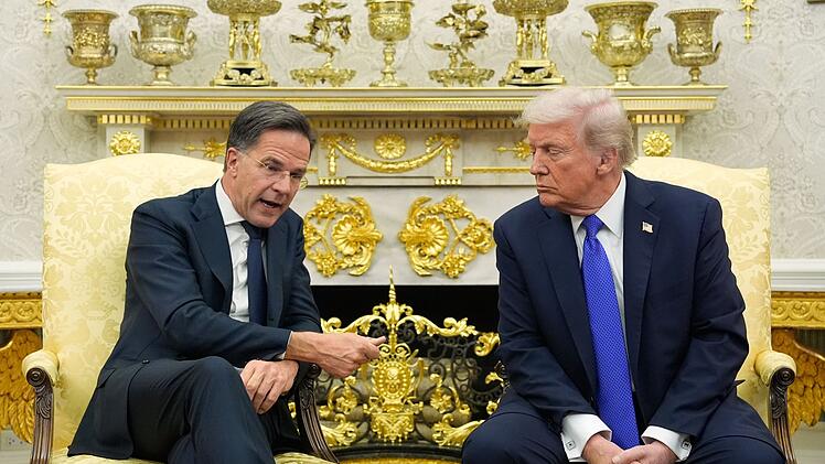 Nato-Generalsekretär Rutte und US-Präsident Trump
