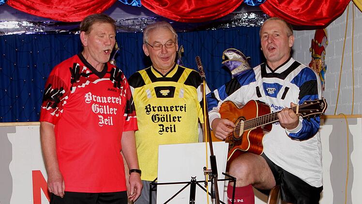 Die "FC-Gratscher" mit Werner Derra, Leo Derra und Gerd Koch (von links)
