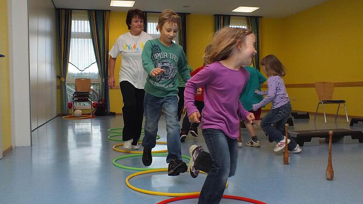 Nachwuchsarbeit wird bei der DJK Windheim groß geschrieben. Nicht nur Kinderturnen (Foto) gibt es, sondern auch verschiedene Tanzgruppen. Fotos: Björn Hein