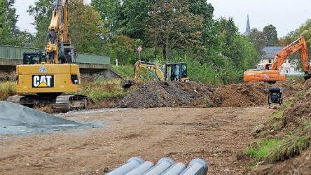 Derzeit wird die neue Verbindungsleitung von Marktzeuln nach Zettlitz gebaut.  Foto: Andreas Welz